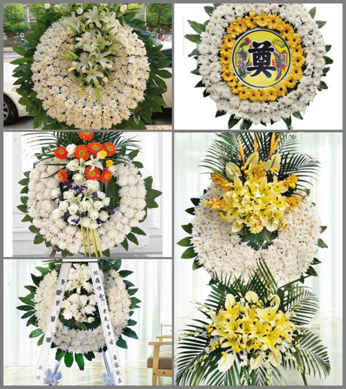 湖北咸宁市赤壁市茶庵岭镇温泉村花圈速递